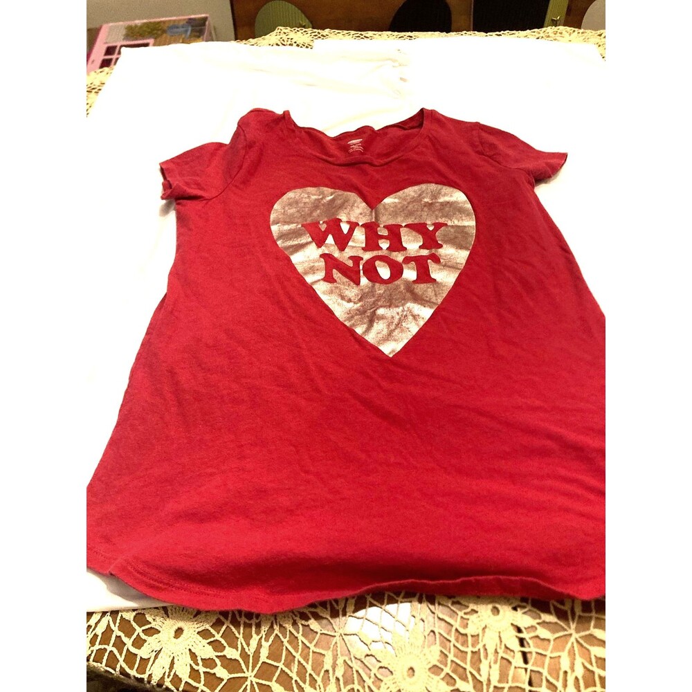 Girl’s Old Navy Short-Sleeve Why Not Logo-Graphic T-Shirt Size 16 (XXL)